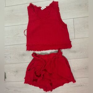 XS two piece linen set